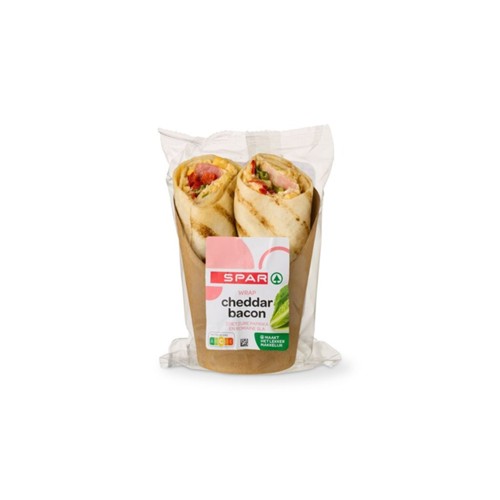 SPAR wrap cheddar bacon 180 gram