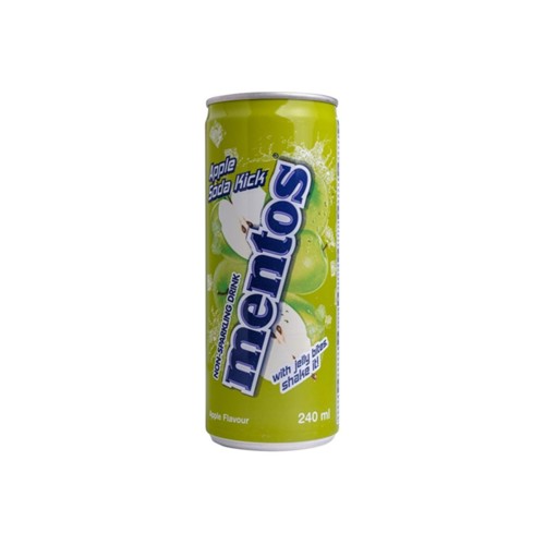 Mentos apple soda kick blik 240 ml