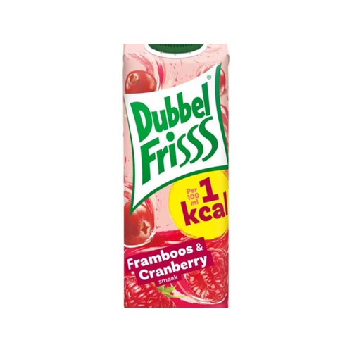 DubbelFrisss 1 kcal framboos cranberry 350 ml