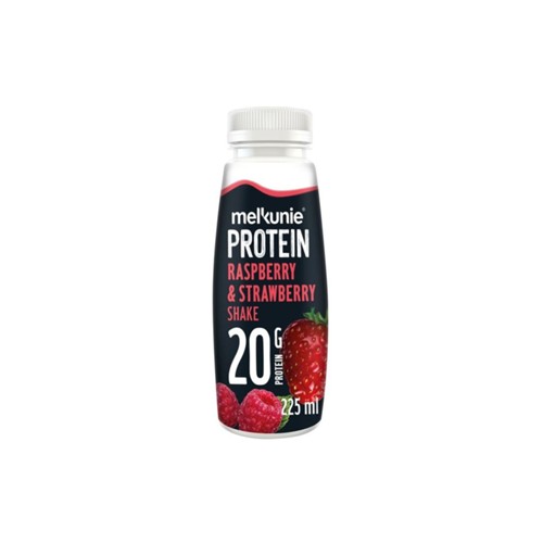 Melkunie protein shake  aardbei framboos 225 ml