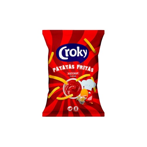 Croky Patatas Fritas Ketchup zak 100 gram