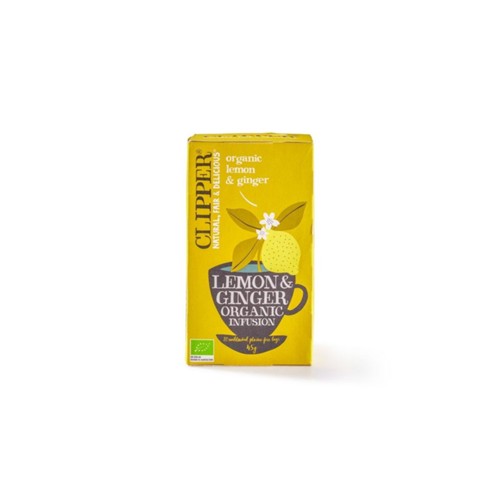 Clipper lemon ginger thee 20 stuks