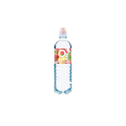 O2 Life peach green tea fles 750 ml