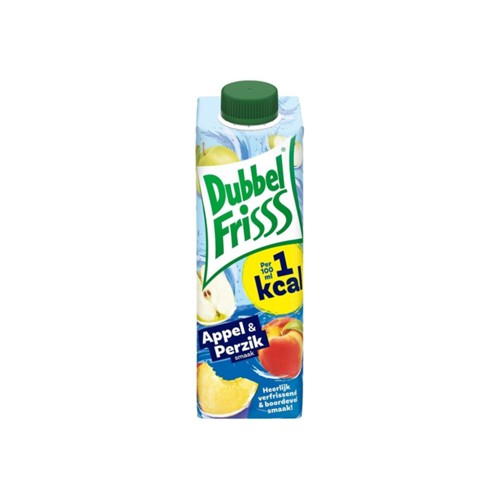 DubbelFrisss 1 kcal appe  perzik 350 ml