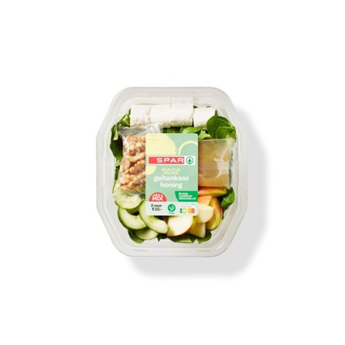 SPAR maaltijdsalade geitenkaas bakje 450 gram