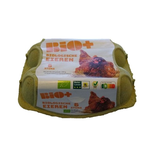 Bio+ biologische eieren  6 stuks