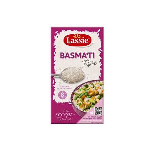 Lassie basmati rijst doos 375 gram