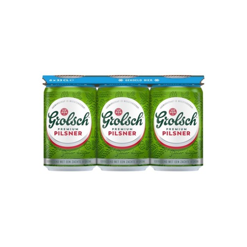 Grolsch pils blik 6x33 cl coolcan