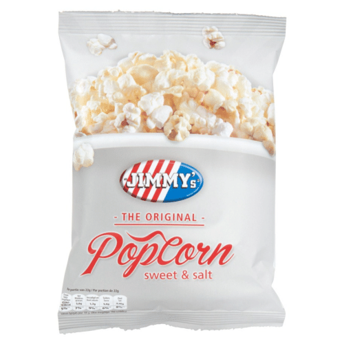 Jimmy's popcorn zout/zoet 27 gram