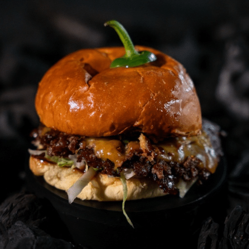 Chipotle smashburger single