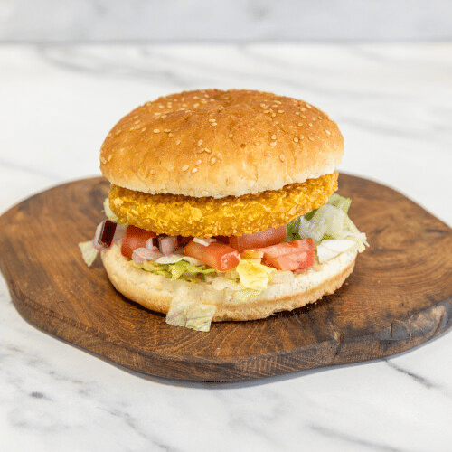 Spicy crispy chicken burger