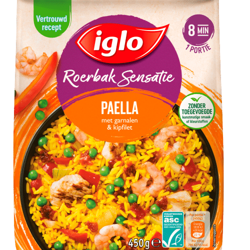Iglo Roerbak Sensatie Paella 450g