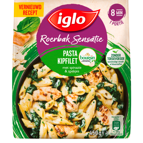 Iglo Roerbak Sensatie Pasta Kipfilet Boursin
