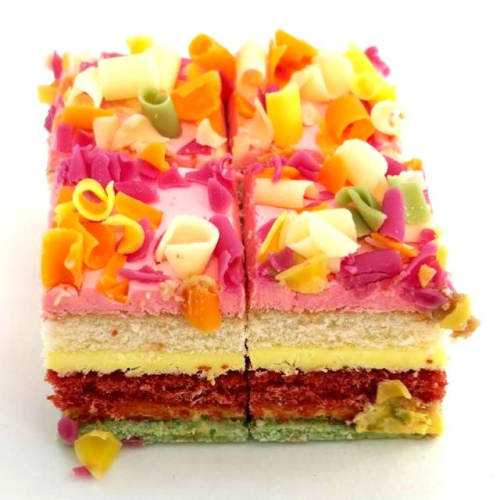 Rainbow mini cake