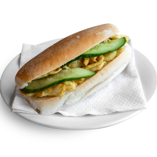 Surinaamse broodje vegan kip kerrie