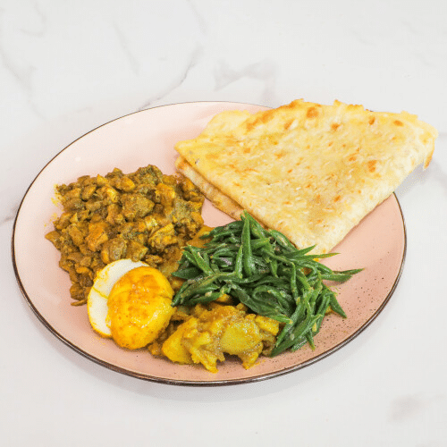 Roti met kerrie kip