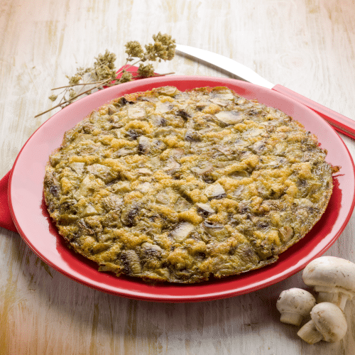 Mushroom pillauw rijst