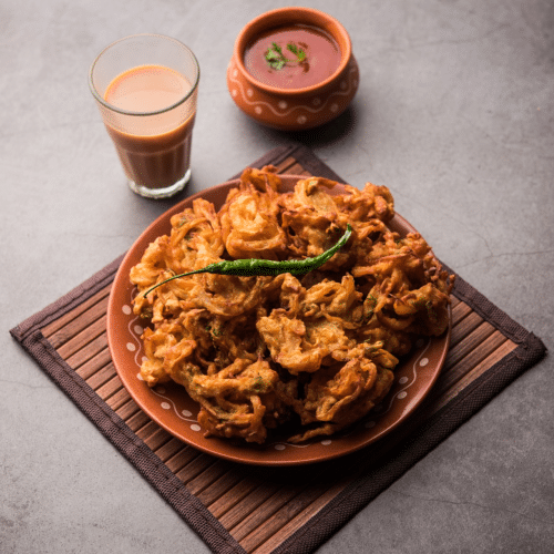 Voorgerecht - onion bhajee
