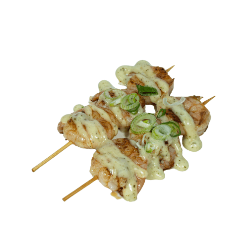 Gegrilde garnalenspies