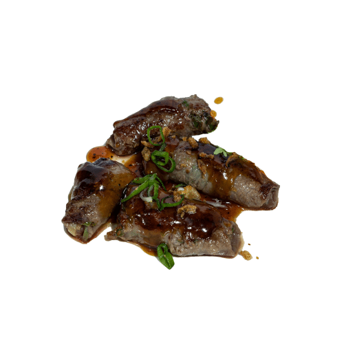 Gegrilde rundvleesrolletjes