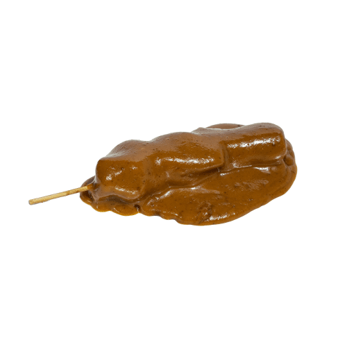 Kipsaté met saté saus bij wok