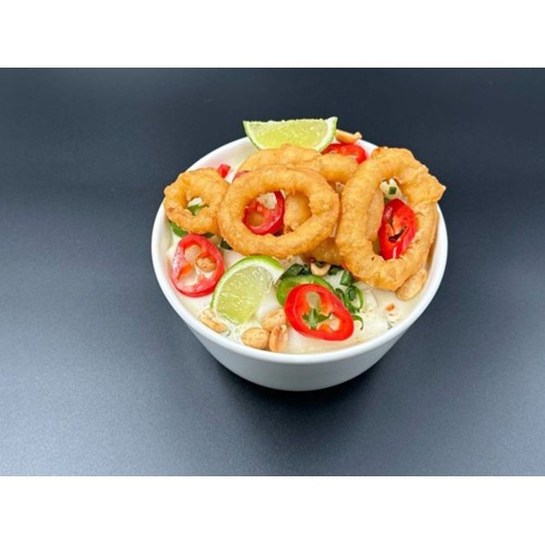 Breaded Calamari Green Curry Base