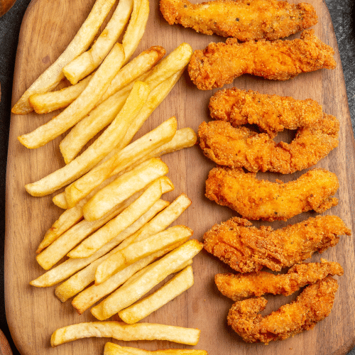 Chicken tenders 3 stuks met friet