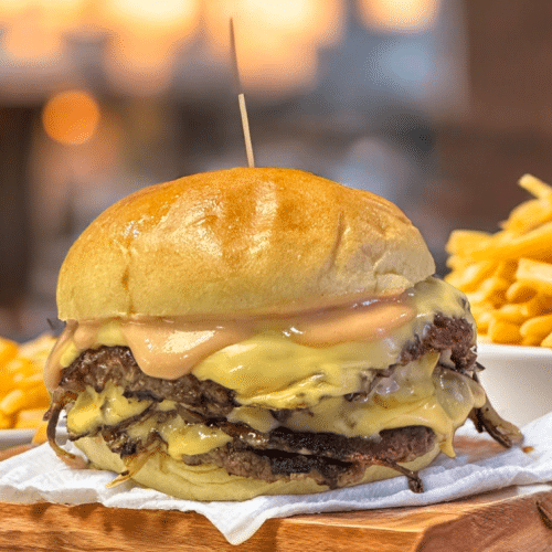 Smash burger double patty