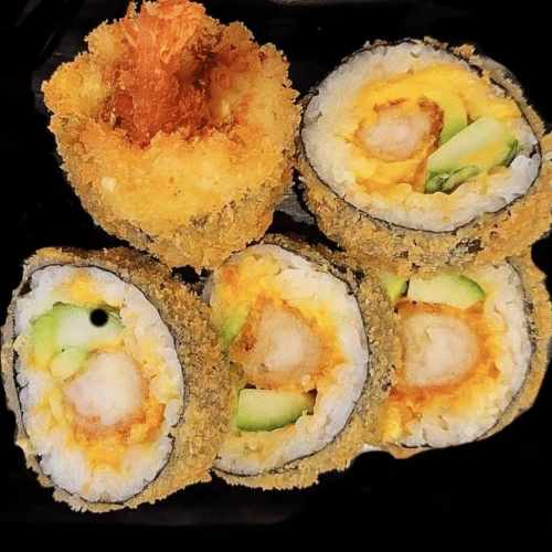 Gefrituurde crispy ebi roll