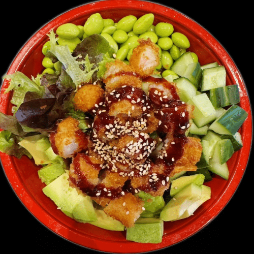 Poké bowl crispy ebi