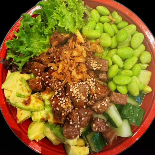 Poké bowl ossenhaas
