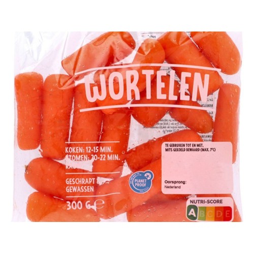 worteltjes Zak 300 Gram