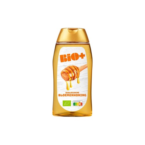 Bio+ bloemhoning knijpfles fles 350 gram