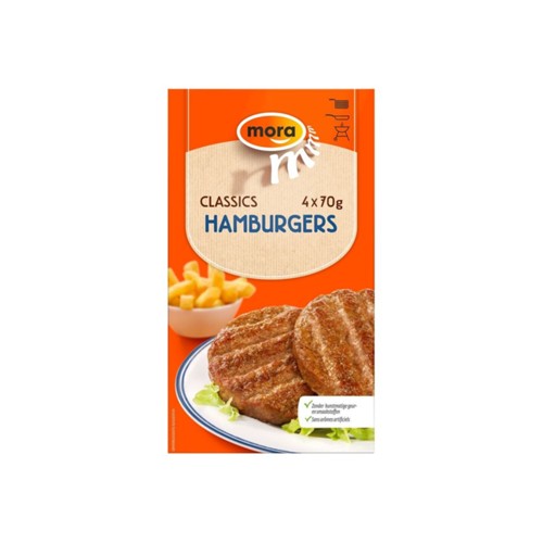Mora hamburger doos 280 gr