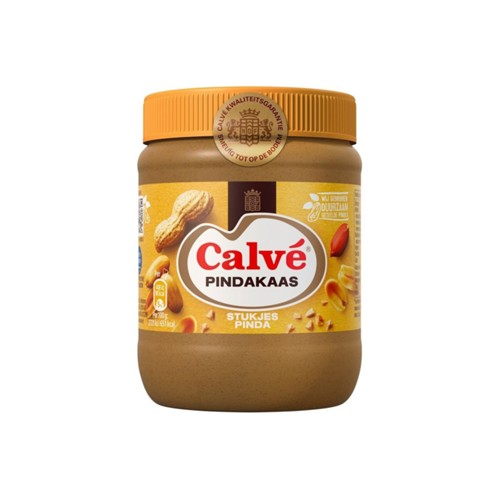 Calvé Pindakaas met stukjes noot 350g
