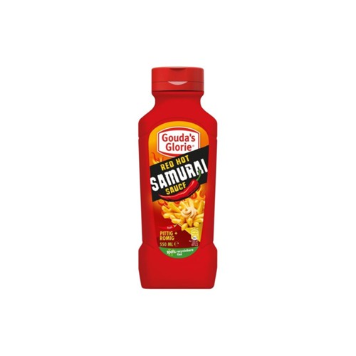 Gouda's Glorie red hot samurai saus fles 550 ml