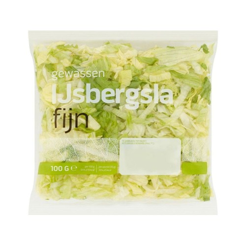 Ijsbergsla fijn 100 gram