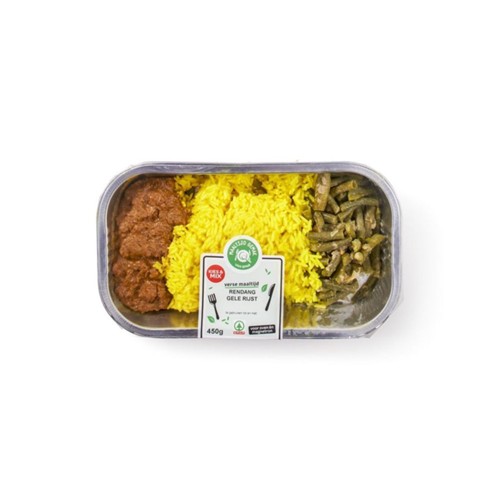 Spar maaltijd rendang gele rijst  450 Gram