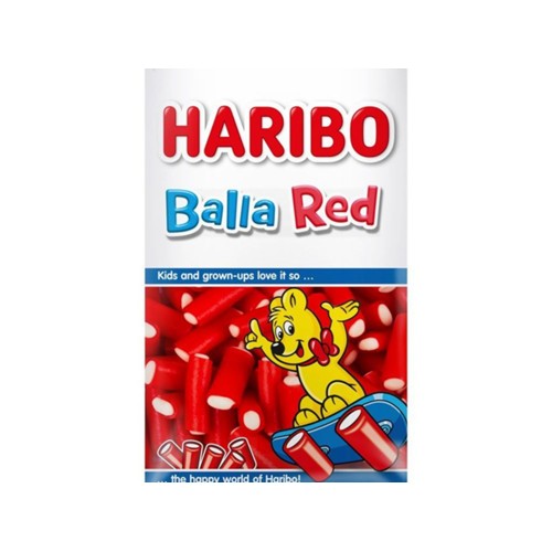 Haribo snoep balla red Zak 110 Gram