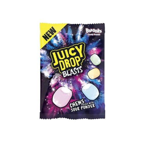 Bazooka juicy drop blasts fruitsmaak zak 120 gram