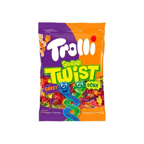 Trolli squiggle twist sour zak 175 gram