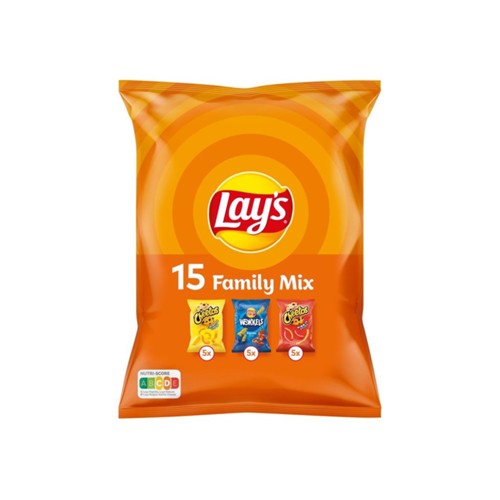 Lay's uitdeelzak family mix zak 15 stuks