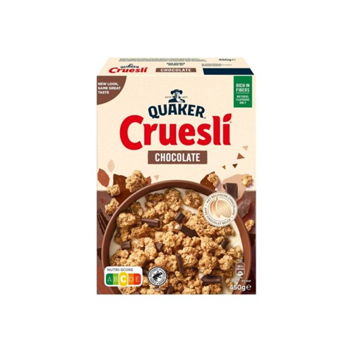 Quaker cruesli chocolade 450 gram