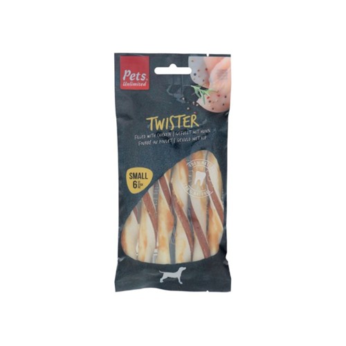 Pets Unlimited twister kip small zak 6 stuks