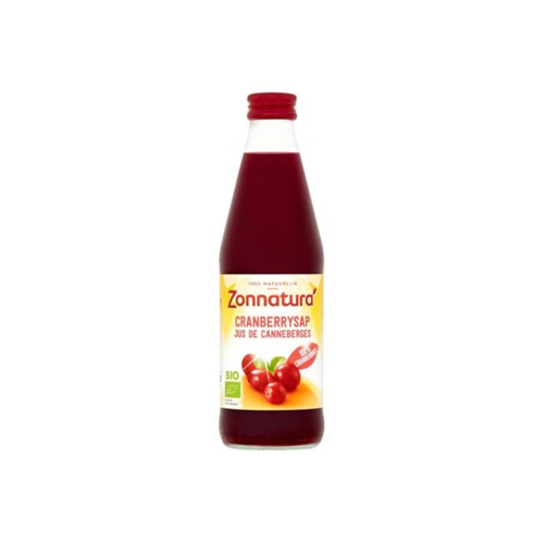 Zonnatura cranberrysap fles 330 ml