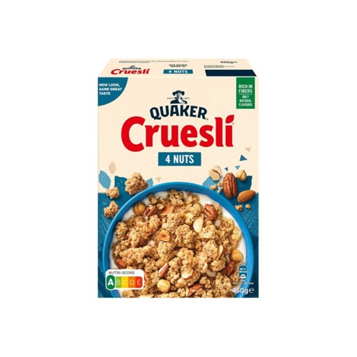 Quaker cruesli 4 noten 450 gram