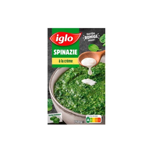 Iglo spinazie a la  crème 750 gram