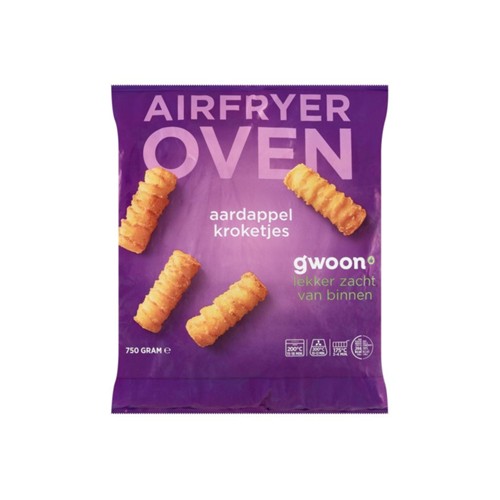 g'woon aardappel kroketjes zak 750 gr
