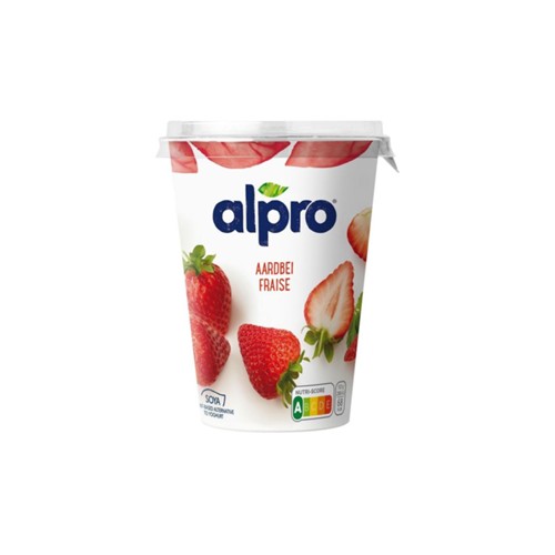Alpro plantaardige yoghurt aardbei 500 gram