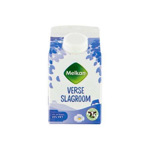 Melkan verse slagroom 250 ml